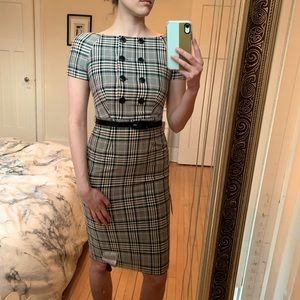 NWT plaid Le Chateau dress